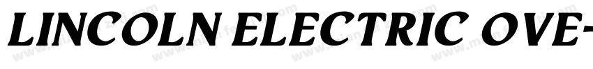 Lincoln Electric Ove字体转换